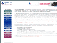 Tablet Screenshot of algebralab.org