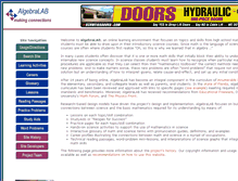 Tablet Screenshot of algebralab.com